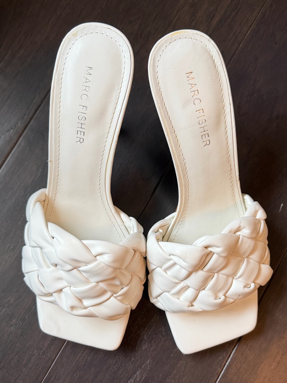 Marc Fisher Braided Slide Heeled Mules